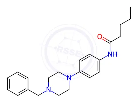 Chemical structure of N-[4-(4-Benzylpiperazin-1-yl)phenyl]pentanamide