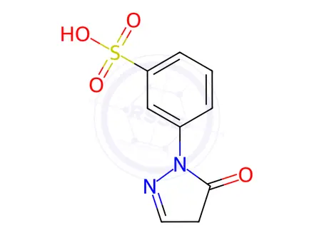 Chemical structure of 3-(5-Oxo-4,5-dihydro-1H-pyrazol-1-yl)benzenesulfonic acid