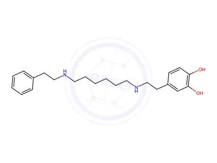 Chemical structure of Dopexamine