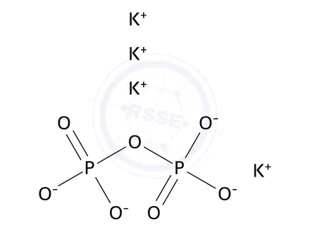 Chemical structure of Tetrapotassium pyrophosphate