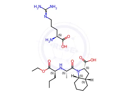 Chemical structure of Perindopril L-Arginine