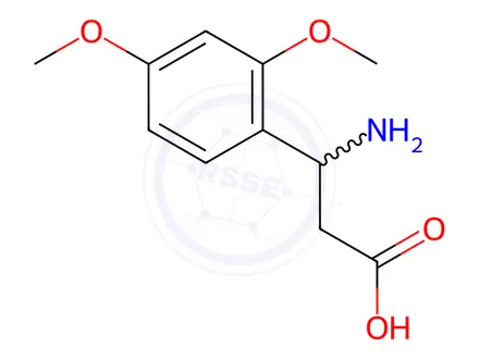Chemical structure of 3-AMINO-3-(2,4-DIMETHOXY-PHENYL)-PROPIONIC ACID