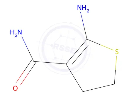 Chemical structure of 3-Thiophenecarboxamide,2-amino-4,5-dihydro-(9CI)