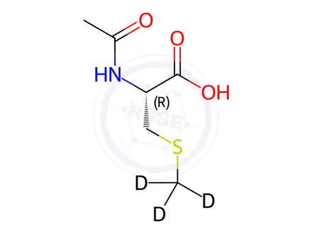 Chemical structure of N-Acetyl-S-methyl-L-cysteine-d3