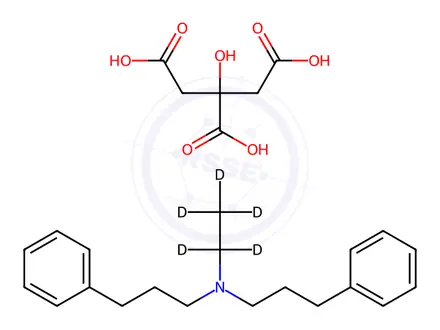 Chemical structure of Alverine D5 Citrate-AR Grade