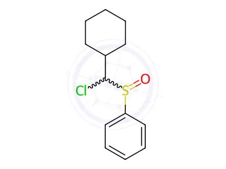 Chemical structure of Cyclohexylchloromethyl phenyl Sulfoxide