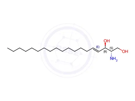 Chemical structure of D-erythro-Sphingosine-C19