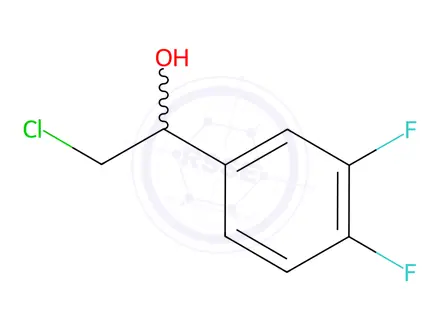Chemical structure of 2-Chloro-1-(3,4-difluorophenyl)ethanol
