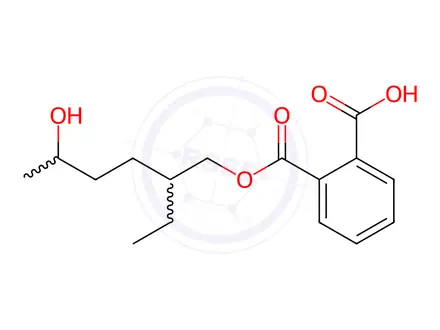Chemical structure of Mono(2-ethyl-5-hydroxyhexyl) Phthalate