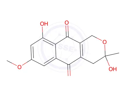 Chemical structure of 5-deoxyfusarubin