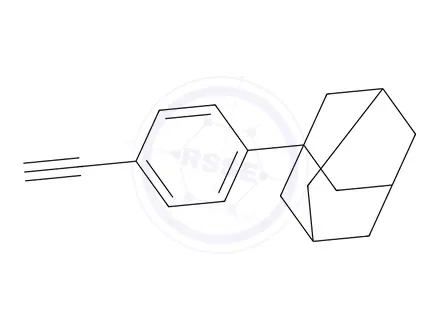 Chemical structure of 1-(4-Ethynylphenyl)adamantane