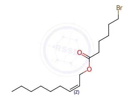 Chemical structure of (Z)-non-2-enyl 6-bromohexanoate