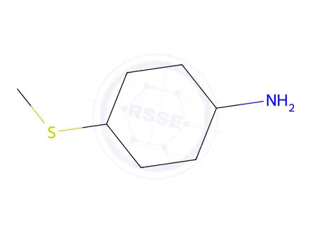 Chemical structure of 4-(Methylthio)cyclohexan-1-amine
