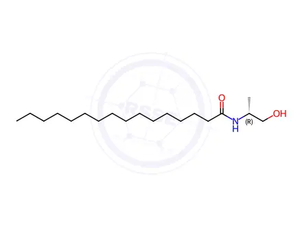 Chemical structure of (R)-N-(1-hydroxypropan-2-yl)palmitamide