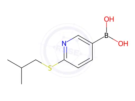 Chemical structure of (6-(Isobutylthio)pyridin-3-yl)boronic acid