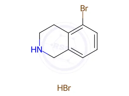 Chemical structure of 5-Bromo-1,2,3,4-tetrahydroisoquinoline hydrobromide