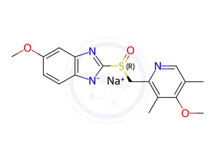 Chemical structure of Esomeprazole Sodium