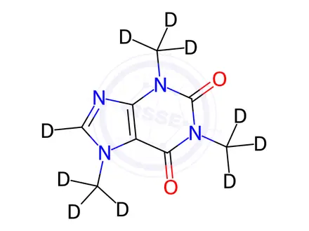 Chemical structure of Caffeine-d10