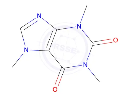 Chemical structure of Caffeine Standard