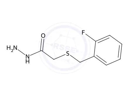 Chemical structure of 2-((2-Fluorobenzyl)thio)acetohydrazide