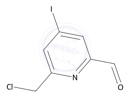 Chemical structure of 6-(Chloromethyl)-4-iodopicolinaldehyde