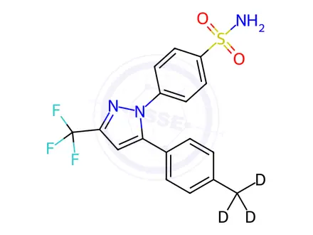 Chemical structure of Celecoxib-d3