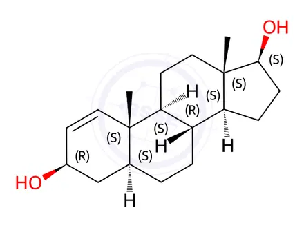 Chemical structure of 1-Androstenediol