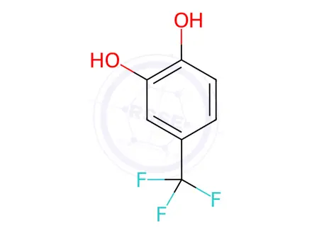 Chemical structure of 4-(Trifluoromethyl)benzene-1,2-diol