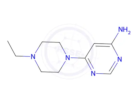 Chemical structure of 6-(4-ethylpiperazin-1-yl)pyrimidin-4-amine
