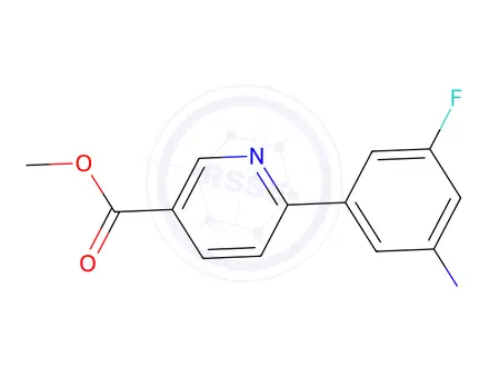 Chemical structure of Methyl 6-(3-amino-5-fluorophenyl)nicotinate