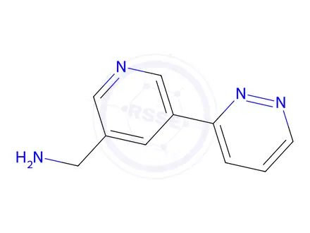 Chemical structure of (5-(Pyridazin-3-yl)pyridin-3-yl)methanamine