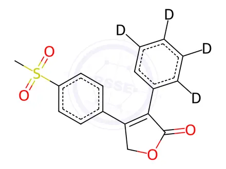 Chemical structure of Vioxx-d5 (Major)