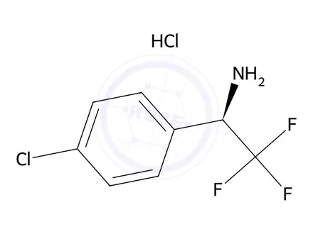 Chemical structure of (R)-2,2,2-Trifluoro-1-(4-chloro-phenyl)-ethylamine hydrochloride