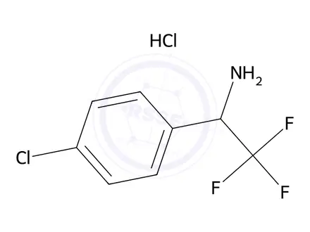 Chemical structure of 1-(4-Chlorophenyl)-2,2,2-trifluoroethanamine Hydrochloride