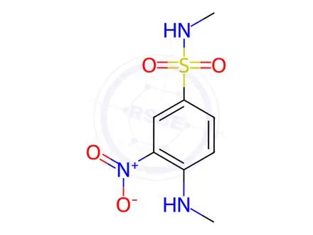 Chemical structure of N-Methyl-4-(methylamino)-3-nitrobenzenesulfonamide