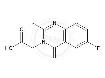 Chemical structure of 2-(6-Fluoro-2-methyl-4-oxoquinazolin-3(4H)-yl)acetic acid