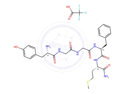 Chemical structure of [Met5]-Enkephalin, amide Trifluoroacetate