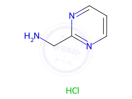 Chemical structure of 2-Aminomethylpyrimidine Hydrochloride
