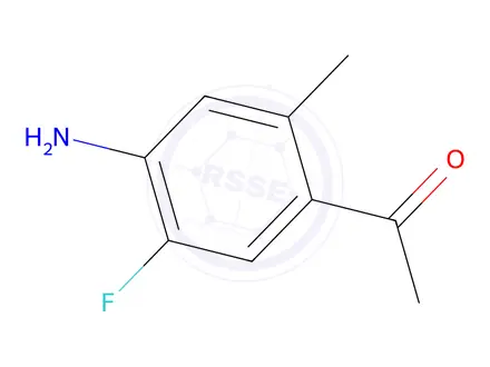 Chemical structure of 1-(4-Amino-5-fluoro-2-methylphenyl)ethan-1-one
