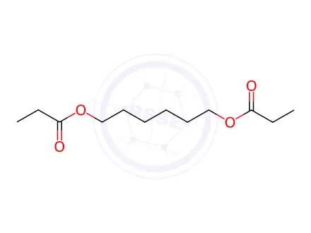 Chemical structure of hexane-1,6-diyl dipropionate