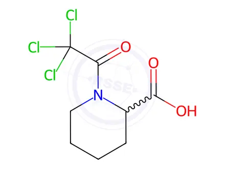 Chemical structure of 1-(2,2,2-Trichloroacetyl)-2-piperidine-carboxylic acid