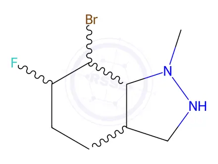 Chemical structure of 7-bromo-6-fluoro-1-methyl-indazole