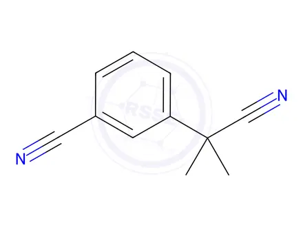 Chemical structure of 3-(2-Cyanopropan-2-yl)benzonitrile