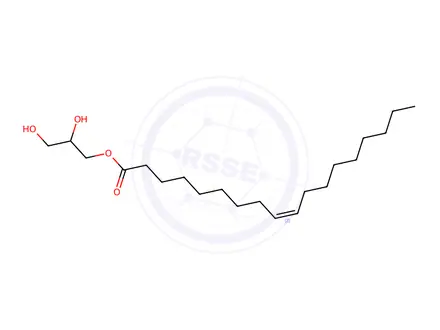 Chemical structure of Glyceryl monooleate(mixture of isomers)