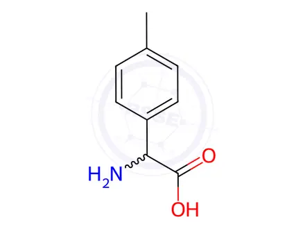 Chemical structure of 2-Amino-2-(4-methylphenyl)acetic acid