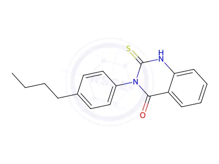 Chemical structure of 3-(4-BUTYL-PHENYL)-2-MERCAPTO-3H-QUINAZOLIN-4-ONE
