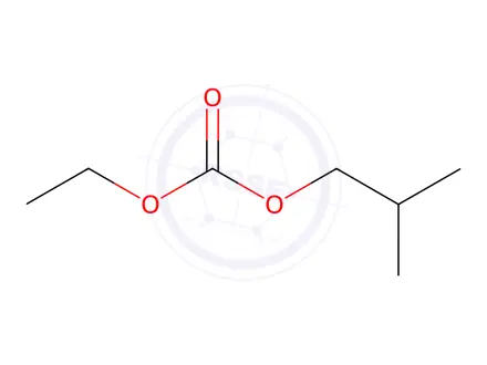 Chemical structure of Carbonic acid, ethyl 2-methylpropyl ester