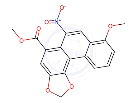 Chemical structure of aristolochic acid-I, methyl ester