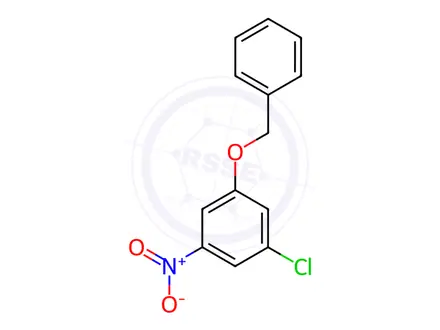 Chemical structure of Benzene, 1-chloro-3-nitro-5-(phenylmethoxy)-