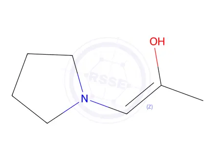 Chemical structure of 1-Propen-2-ol, 1-(1-pyrrolidinyl)-(9CI)